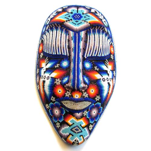 Huichol Indian Mask with Deer