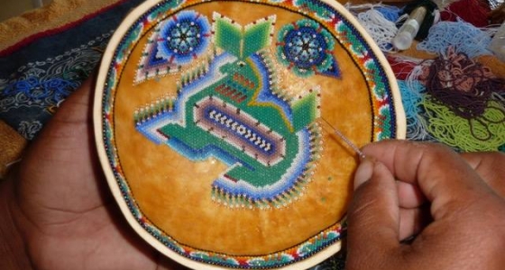 Indian Prayer bowl – handbeading