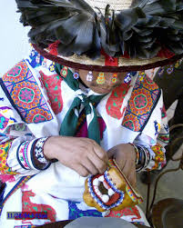 Huichol Indian Shaman with Headdress